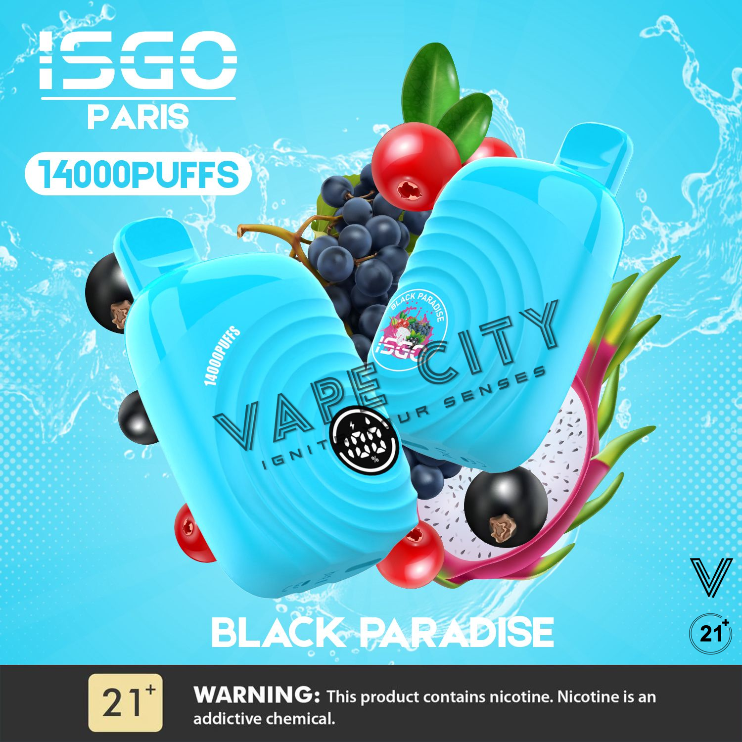 ISGO Paris 14000 Puffs Disposable Vape In UAE ISGO Paris 14000 Puffs Disposable Vape In UAE