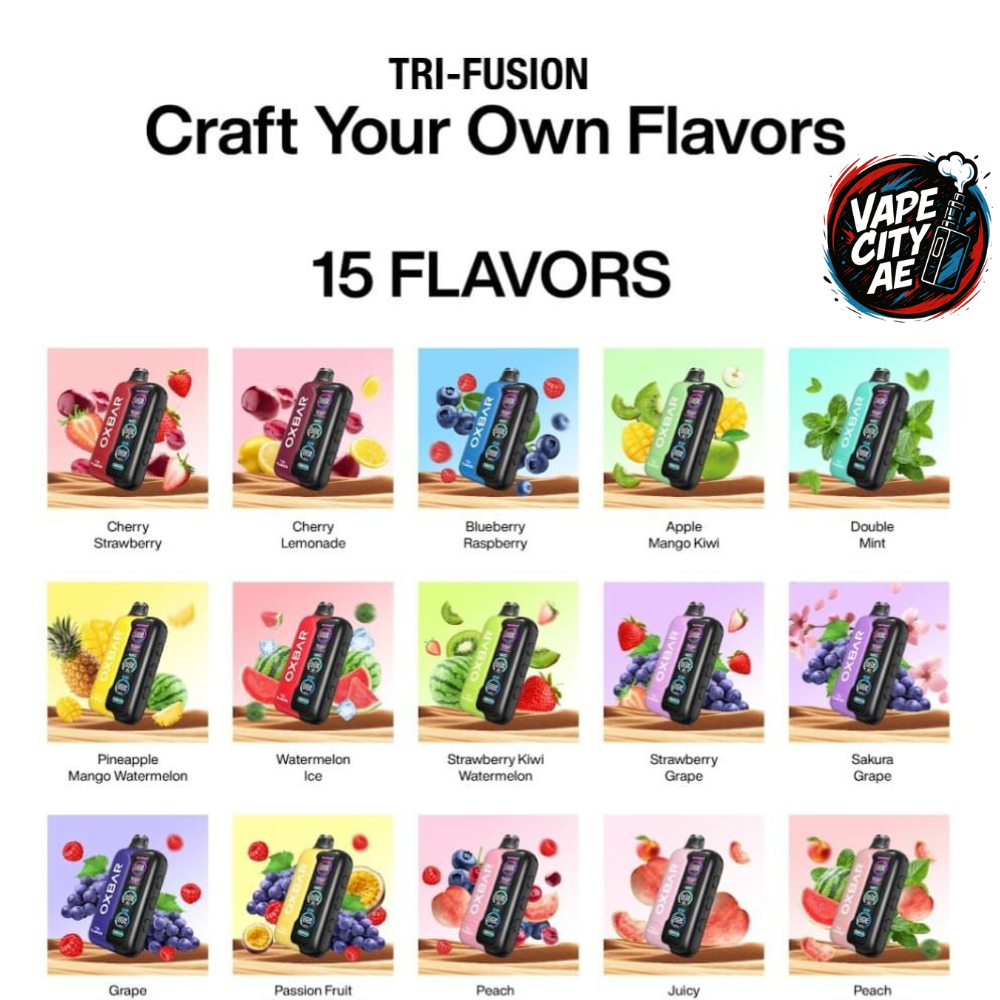 Oxbar TRI Fusion 45000 puffs vape in Dubai, UAE