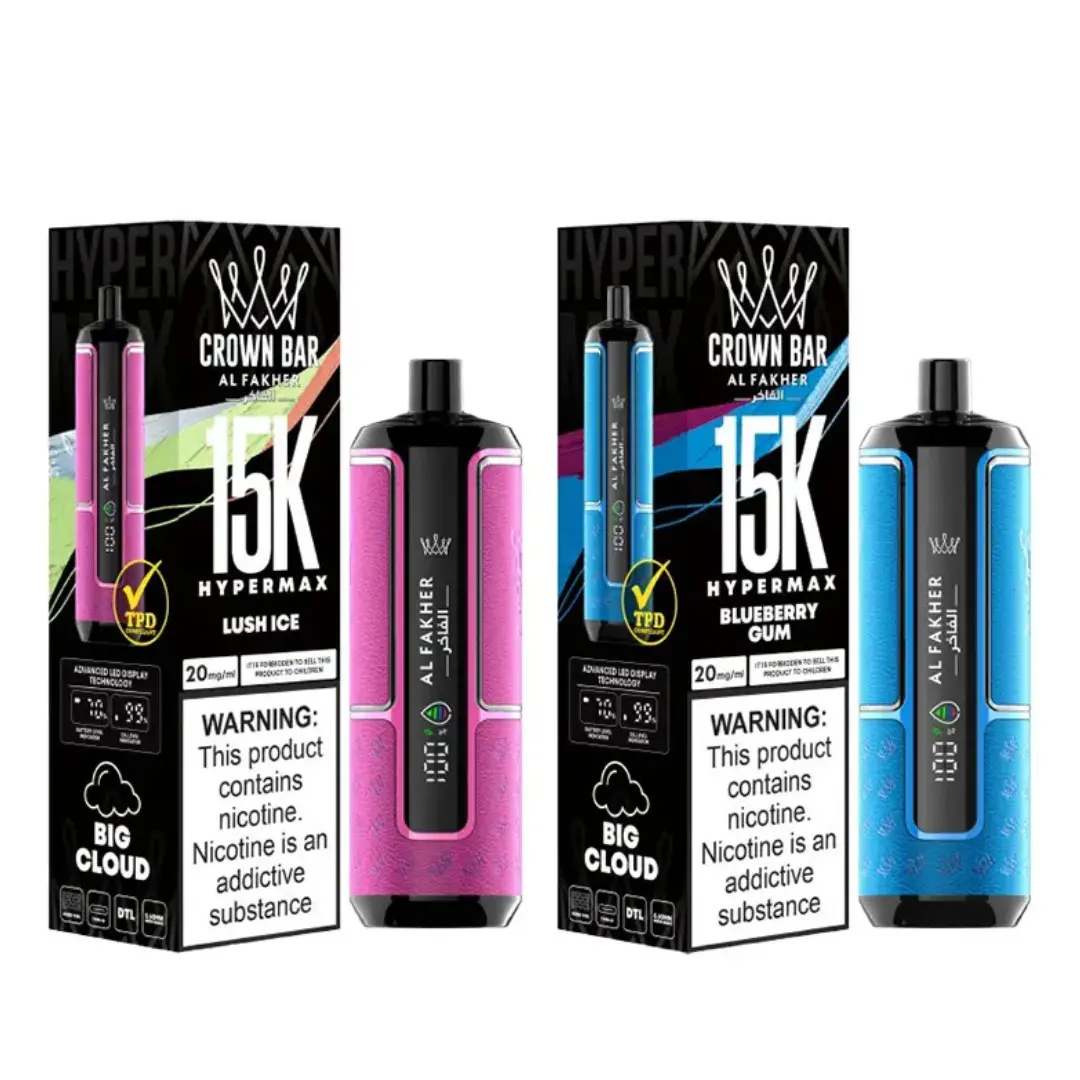 AL FAKHER Crown bar 15000 Puffs 5MG Rechargeable Disposable Vape in Dubai AL FAKHER Crown bar 15000 Puffs 5MG Rechargeable Disposable Vape in Dubai