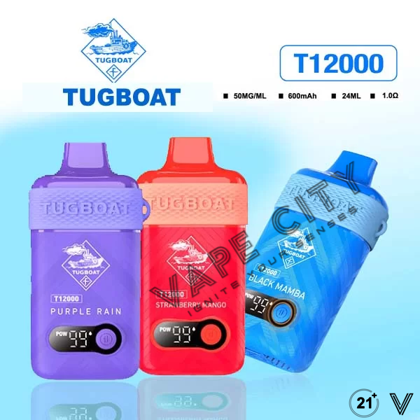 Tugboat T12000 Disposable 12000 Puffs 50Mg Rechargeable Vape In Dubai, UAE Tugboat T12000 Disposable 12000 Puffs 50Mg Rechargeable Vape In Dubai, UAE