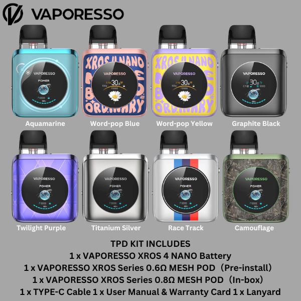 Vaporesso XROS 4 Nano Pod Kit In UAE Vaporesso XROS 4 Nano Pod Kit In UAE