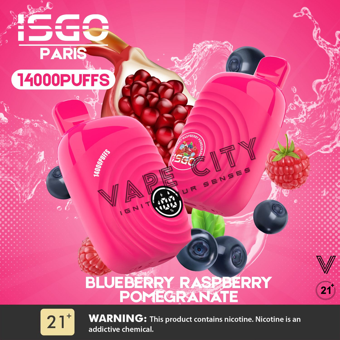 ISGO Paris 14000 Puffs Disposable Vape In UAE ISGO Paris 14000 Puffs Disposable Vape In UAE