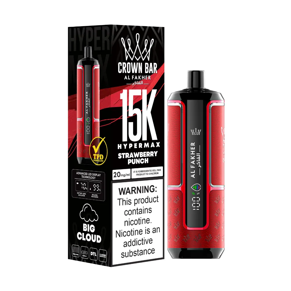 AL FAKHER Crown bar 15000 Puffs 5MG Rechargeable Disposable Vape in Dubai
