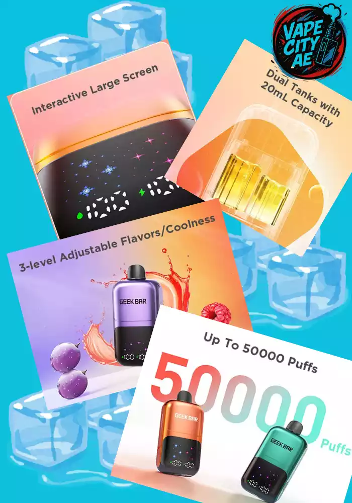 Geek Bar Ice Prince 50000 Puffs Disposable Vape In Dubai ||