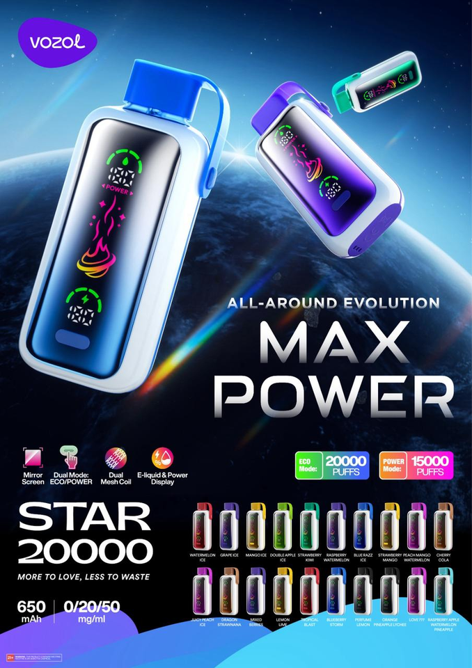Vozol Star 20000 Puffs Disposable Vape in Dubai Vozol Star 20000 Puffs Disposable Vape in Dubai