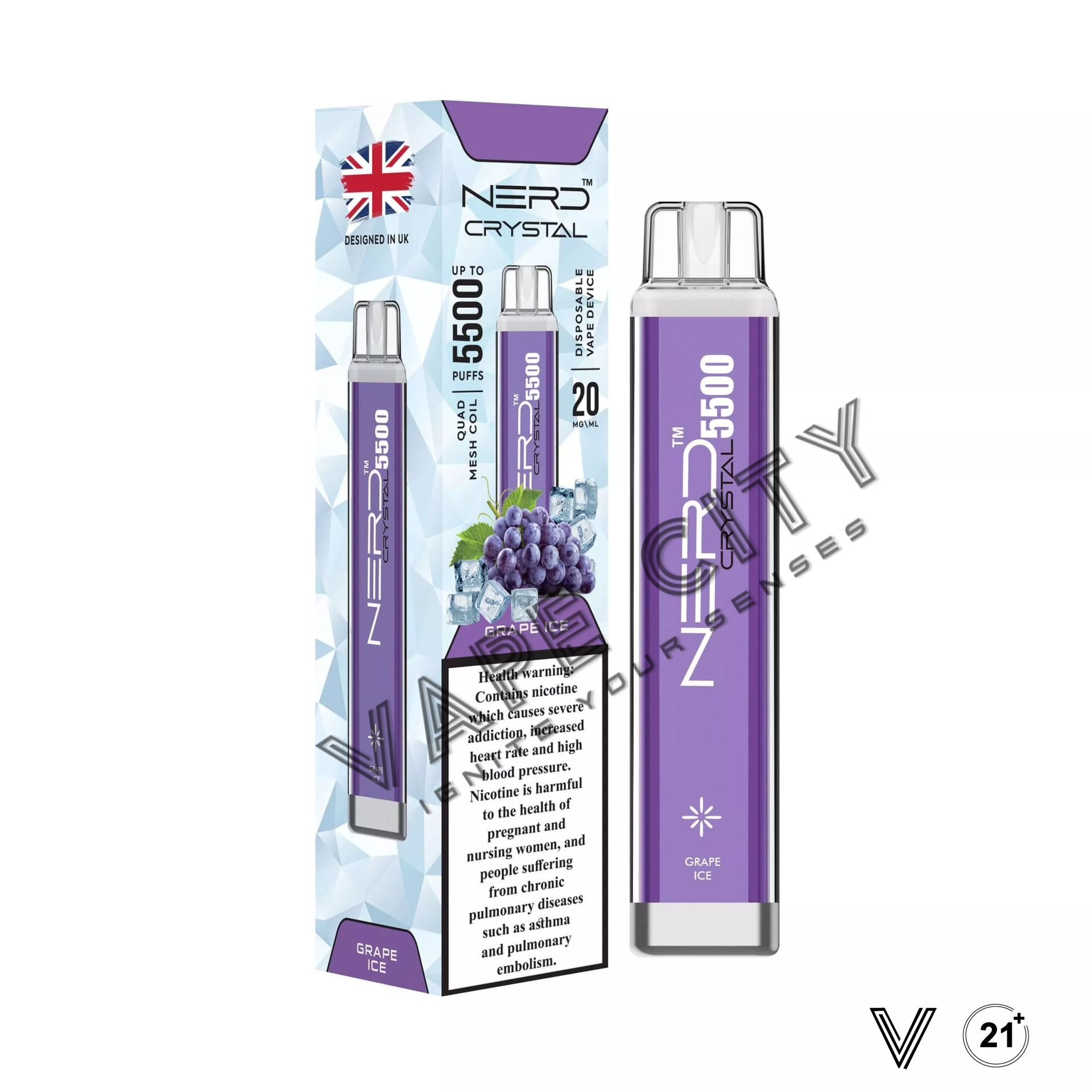 NERD Crystal Disposable vape 5500 Puffs in Dubai, UAE NERD Crystal Disposable vape 5500 Puffs in Dubai, UAE