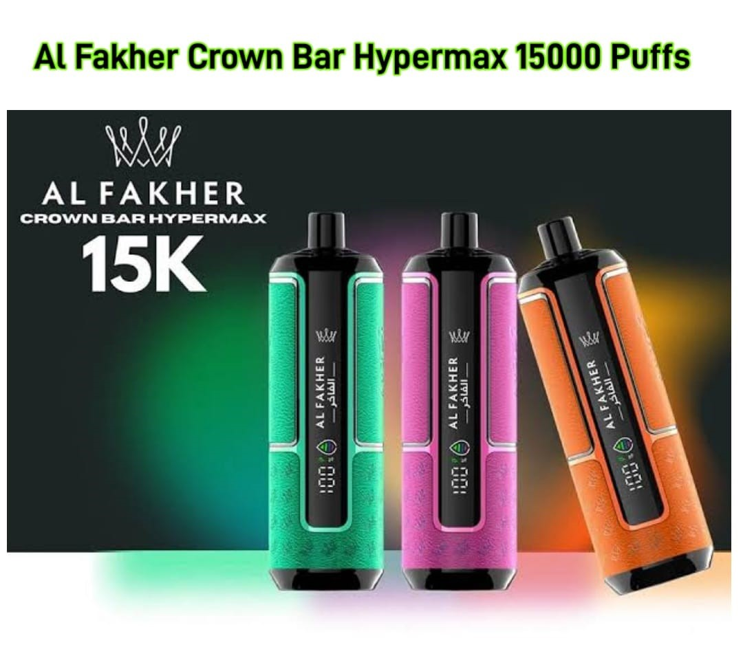 AL FAKHER Crown bar 15000 Puffs 5MG Rechargeable Disposable Vape in Dubai AL FAKHER Crown bar 15000 Puffs 5MG Rechargeable Disposable Vape in Dubai