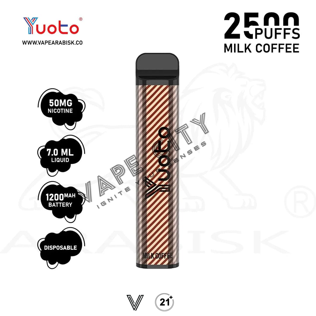 YUOTO XXL DISPOSABLE VAPE KIT 2500 PUFFS 1200MAH YUOTO XXL DISPOSABLE VAPE KIT 2500 PUFFS 1200MAH