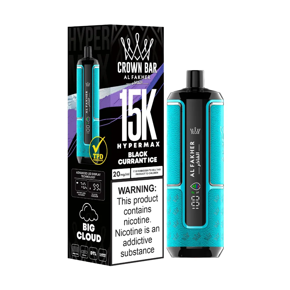 AL FAKHER Crown bar 15000 Puffs 5MG Rechargeable Disposable Vape in Dubai AL FAKHER Crown bar 15000 Puffs 5MG Rechargeable Disposable Vape in Dubai
