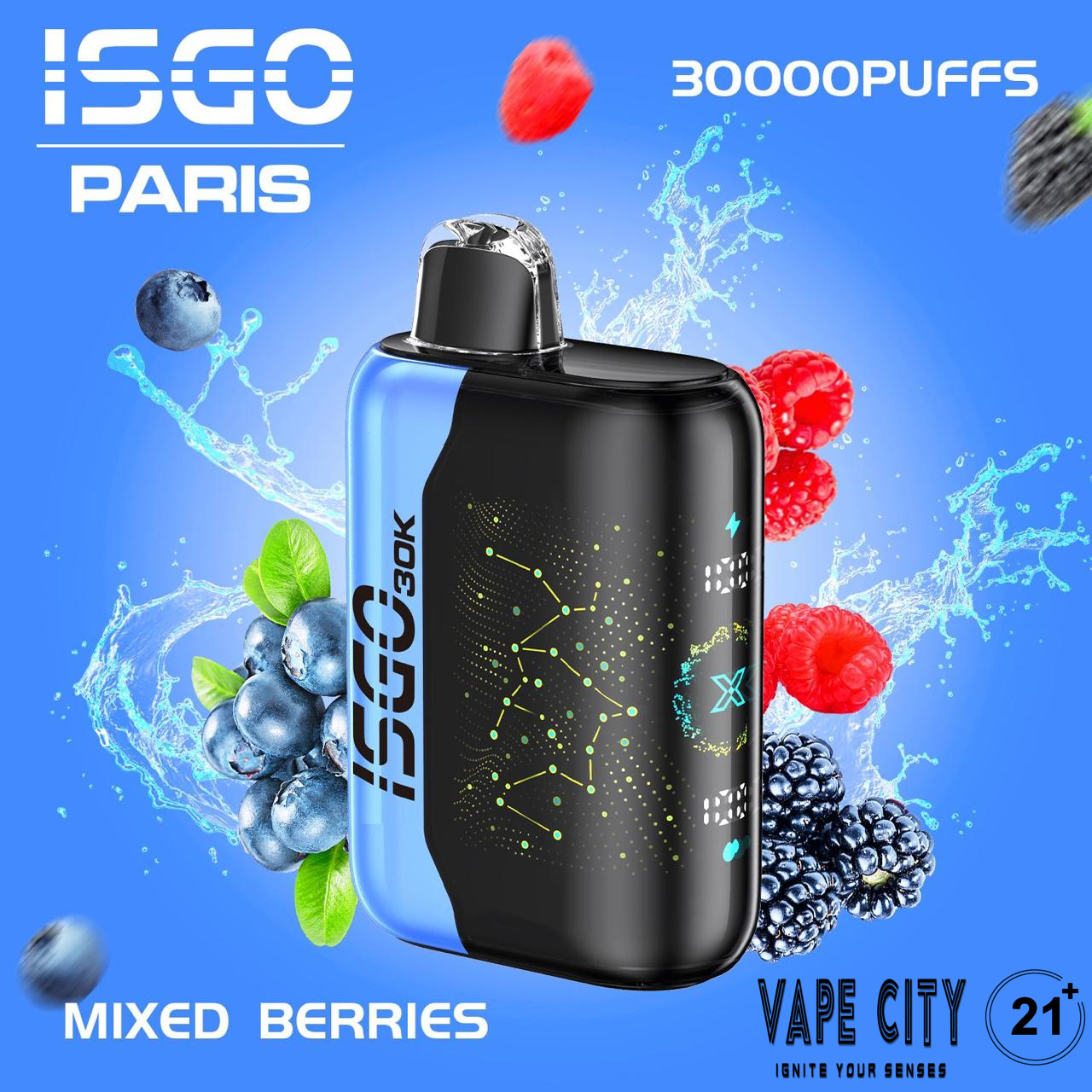 ISGO Bar Paris X 30000 50MG Puffs Disposable Vape in Dubai ISGO Bar Paris X 30000 50MG Puffs Disposable Vape in Dubai