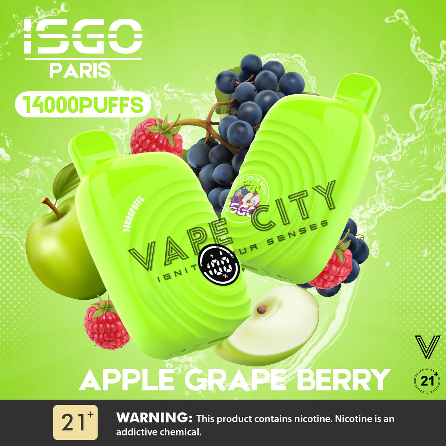 ISGO Paris 14000 Puffs Disposable Vape In UAE ISGO Paris 14000 Puffs Disposable Vape In UAE